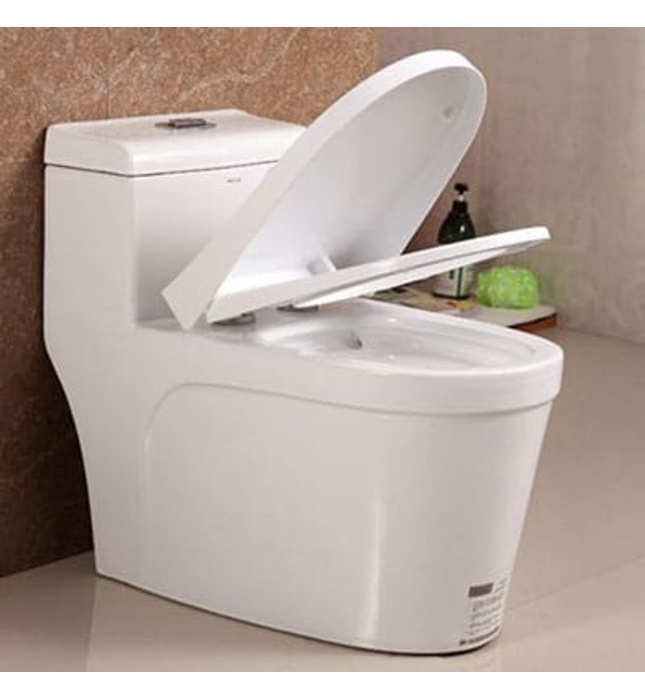 Bàn cầu 1 khối nắp rơi êm Moonoah MN-1208-2