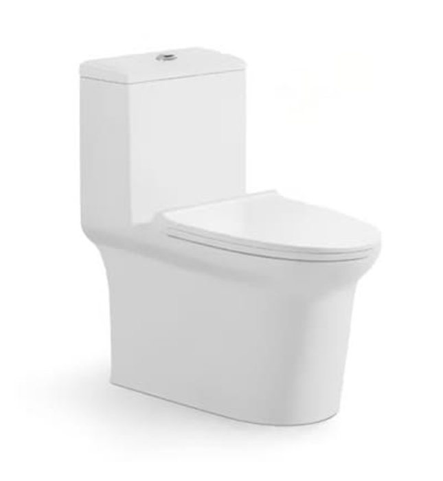 Bàn cầu 1 khối nắp rơi êm Moonoah MN-1236