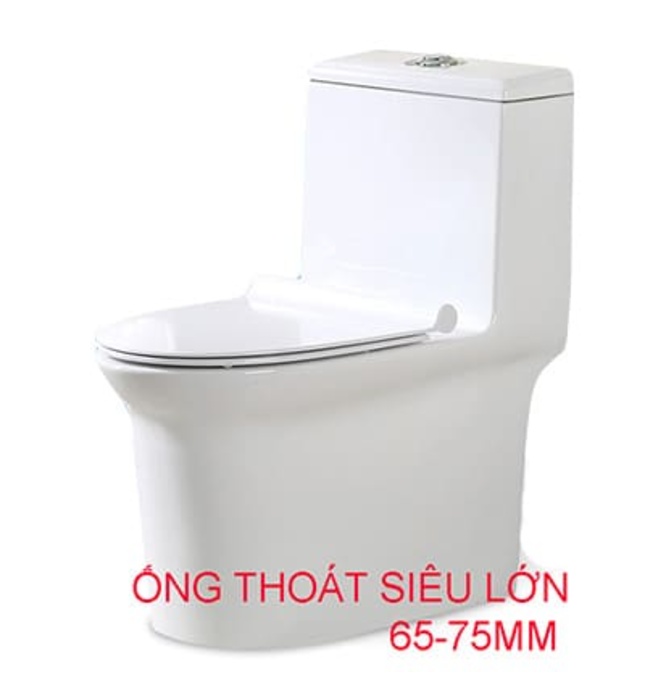 Bàn cầu 1 khối nắp rơi êm Moonoah MN-1248