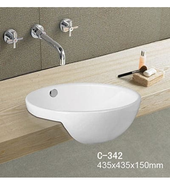 Chậu rửa Lavabo bán âm Moonoah MN-C342