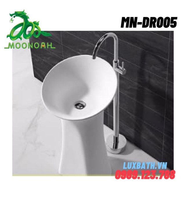 Chậu rửa Lavabo đá nhân tạo đặt sàn Moonoah MN-DR005