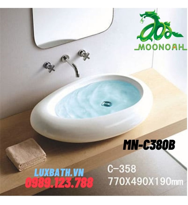 Chậu rửa Lavabo dương bàn Moonoah MN-C358