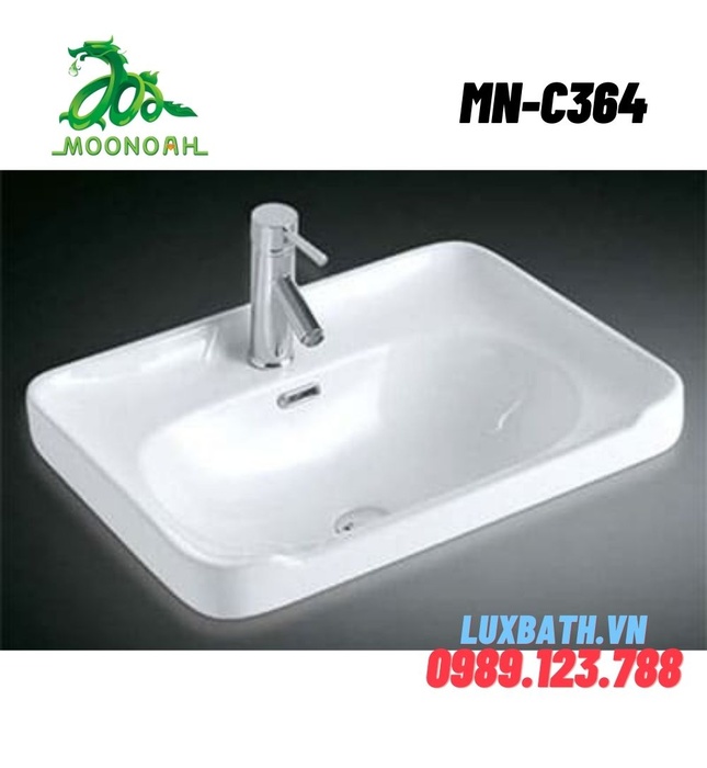 Chậu rửa Lavabo dương vành Moonoah MN-C364