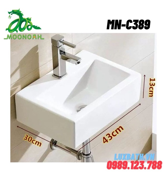 Chậu rửa Lavabo treo tường Moonoah MN-C389 