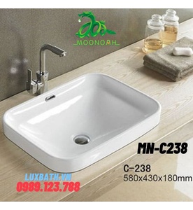 Chậu rửa Lavabo dương vành Moonoah MN-C238
