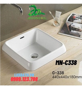 Chậu rửa Lavabo dương vành Moonoah MN-C338