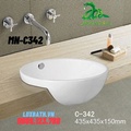 Chậu rửa Lavabo bán âm Moonoah MN-C342