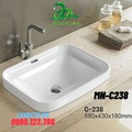 Chậu rửa Lavabo dương vành Moonoah MN-C238