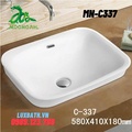 Chậu rửa Lavabo dương vành Moonoah MN-C337