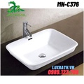 Chậu rửa Lavabo dương vành Moonoah MN-C376