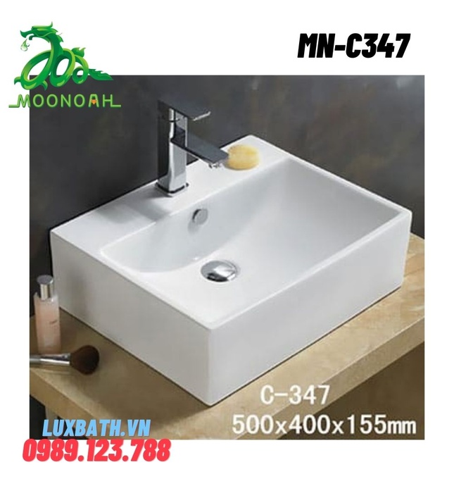 Chậu rửa Lavabo dương bàn Moonoah MN-C347