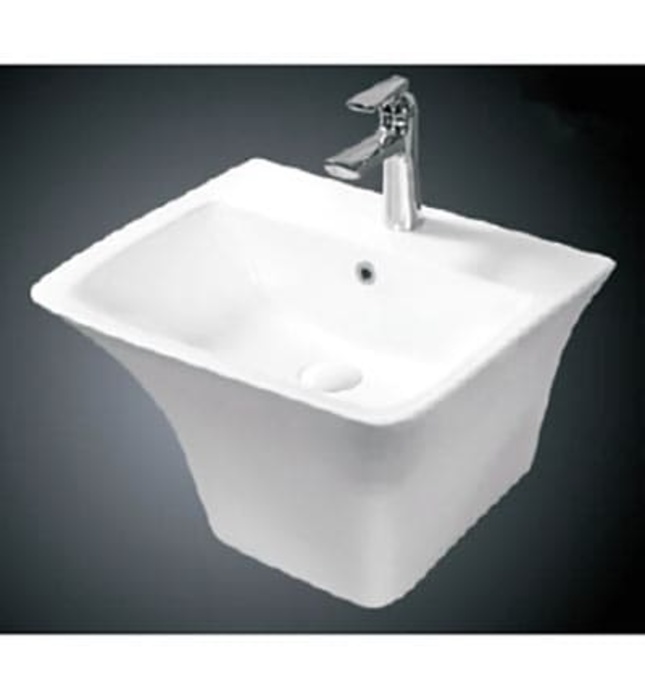 Chậu rửa Lavabo treo tường liền chân Moonoah MN-D502