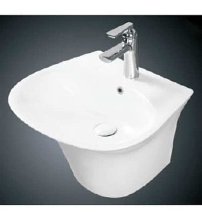Chậu rửa Lavabo treo tường liền chân Moonoah MN-D503