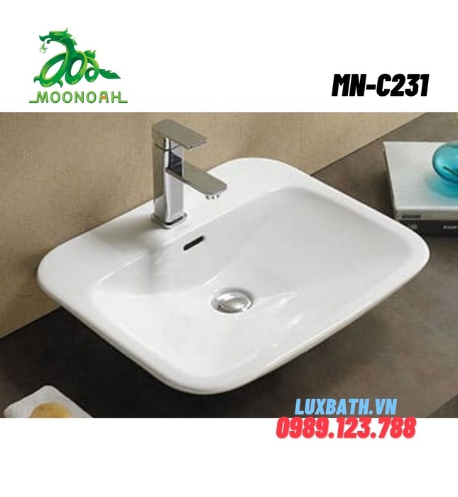 Chậu rửa Lavabo dương bàn Moonoah MN-C231