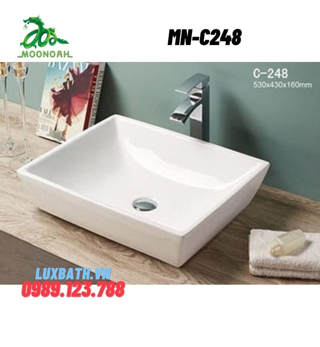 Chậu rửa Lavabo dương bàn Moonoah MN-C248