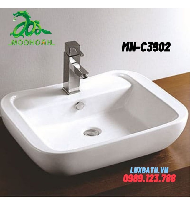 Chậu rửa Lavabo dương vành Moonoah MN-C3902