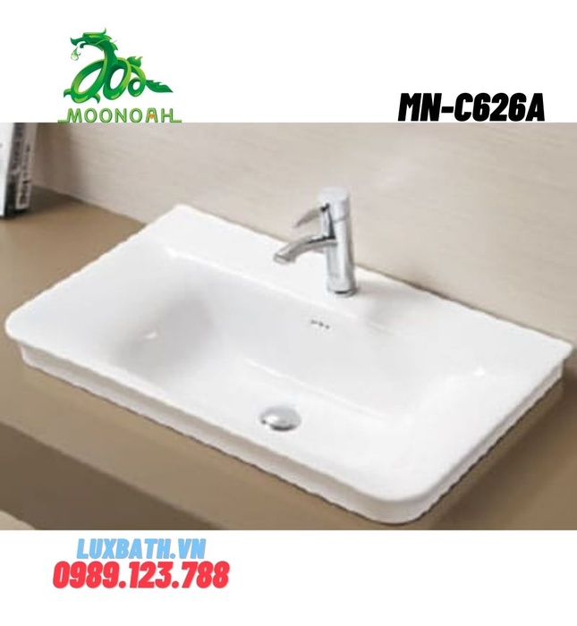 Chậu rửa Lavabo dương vành Moonoah MN-C626A