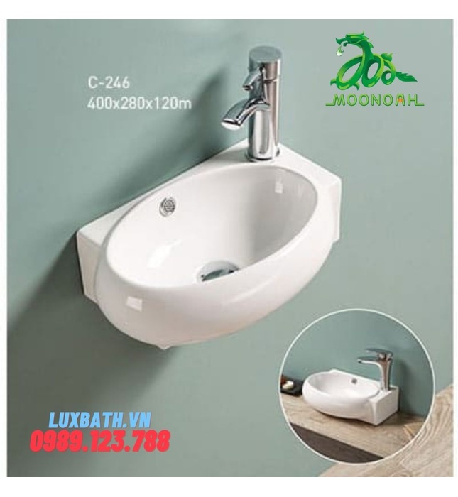 Chậu rửa Lavabo treo tường Moonoah MN-C246