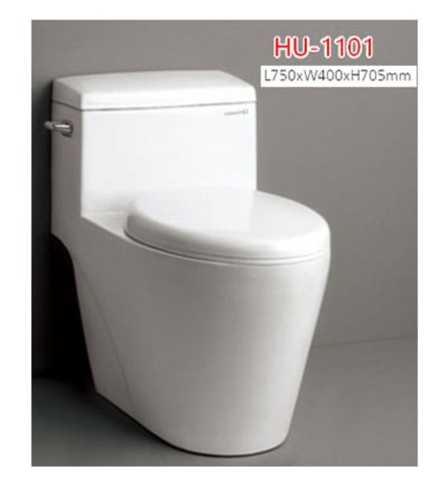 Bàn cầu 1 khối nắp rơi êm Samwon HU1101