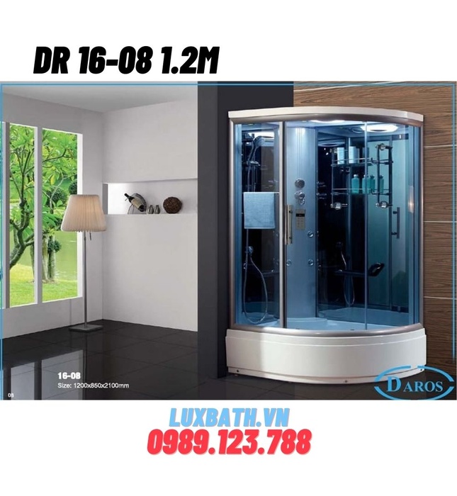 Phòng xông hơi ướt Daros DR 16-08 1.2m  