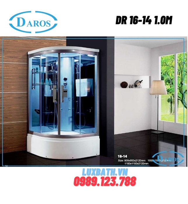 Phòng xông hơi ướt Daros DR 16-14 1.0m  