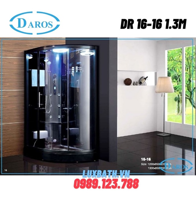 Phòng xông hơi ướt Daros DR 16-16 1.3m