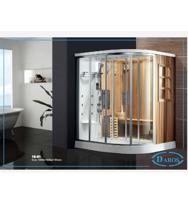 Phòng xông hơi khô kết hợp xông hơi ướt Daros DR 16-01 1.5m