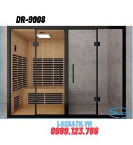 Phòng xông hơi khô kết hợp vách kính tắm Daros DR-9008