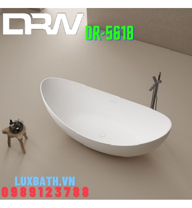 Bồn tắm lập thể đá nhân tạo hình thuyền DRW DR-5618 1800cm