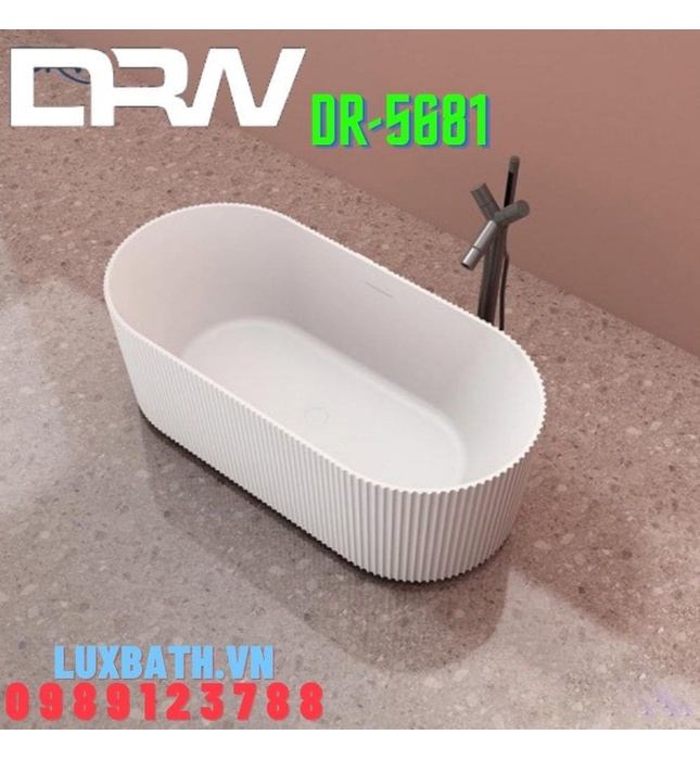 Bồn tắm lập thể đá solid surface DRW DR-5681 1700cm