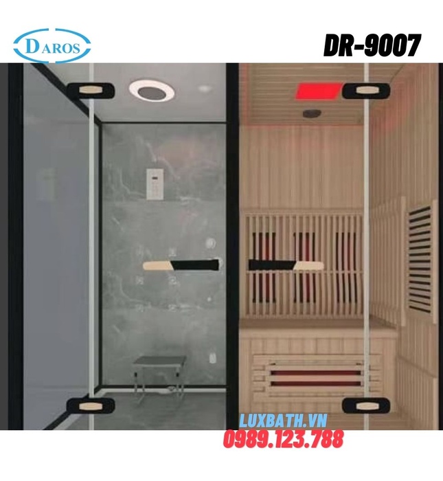 Phòng xông hơi khô kết hợp xông hơi ướt Daros DR-9007