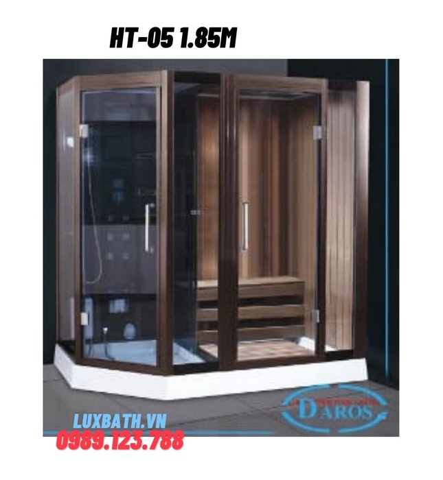Phòng xông hơi khô kết hợp xông hơi ướt Daros HT-05 1.85m 