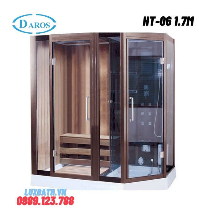Phòng xông hơi khô kết hợp xông hơi ướt Daros HT-06 1.7m 