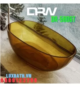 Bồn Tắm Đá Nhân Tạo Đặt Sàn DRW DR-5806T Màu Vàng 1.7m