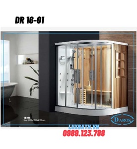 Phòng xông hơi khô kết hợp xông hơi ướt Daros DR 16-01 1.5m