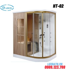 Phòng xông hơi khô kết hợp xông hơi ướt Daros HT-02 1.6m
