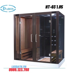 Phòng xông hơi khô kết hợp xông hơi ướt Daros HT-03 1.9m