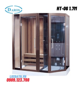 Phòng xông hơi khô kết hợp xông hơi ướt Daros HT-06 1.7m 