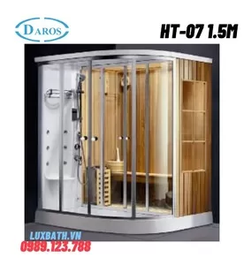 Phòng xông hơi khô kết hợp xông hơi ướt Daros HT-07 1.5m