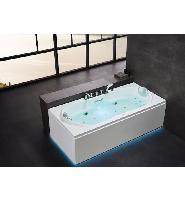 Bồn Tắm Massage Áp Tường Daros DR-1822 1.9m