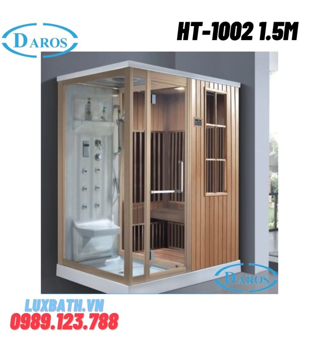 Phòng xông hơi khô kết hợp xông hơi ướt Daros HT-1002 1.5m