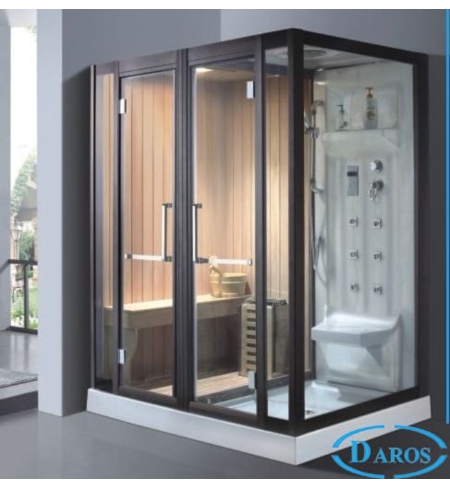 Phòng xông hơi khô kết hợp xông hơi ướt Daros HT-1003 1.6m