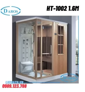 Phòng xông hơi khô kết hợp xông hơi ướt Daros HT-1002 1.6m
