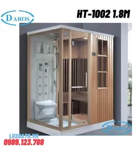 Phòng xông hơi khô kết hợp xông hơi ướt Daros HT-1002 1.8m