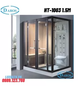 Phòng xông hơi khô kết hợp xông hơi ướt Daros HT-1003 1.5m