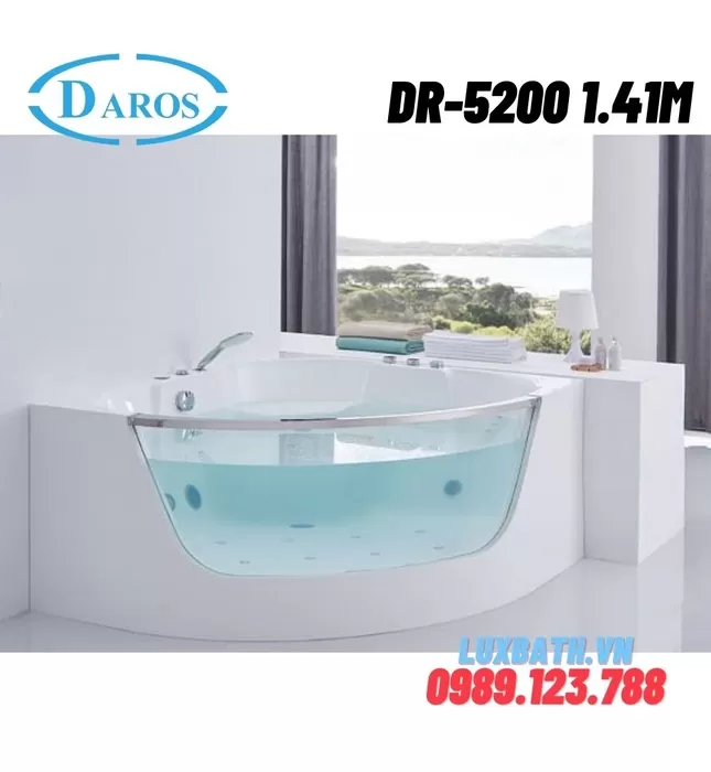 Bồn Tắm Góc Massage Daros DR-5200 1.41m