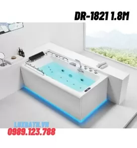 Bồn Tắm Massage Áp Tường Daros DR-1821 1.8m