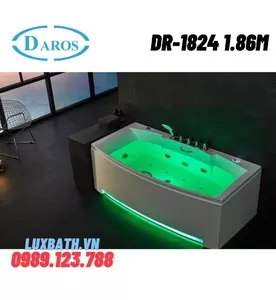 Bồn Tắm Massage Áp Tường Daros DR-1824 1.86m