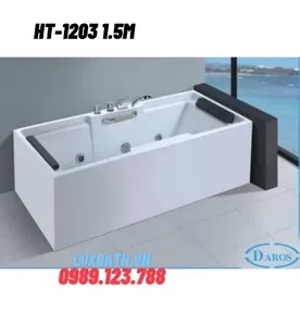Bồn Tắm Massage Áp Tường Daros HT-1203 1.5m