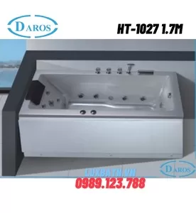 Bồn Tắm Massage Áp Tường Daros HT-1027 1.7m